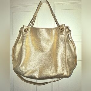Michael Kors Collection Gold Chain Handles Women's Bag